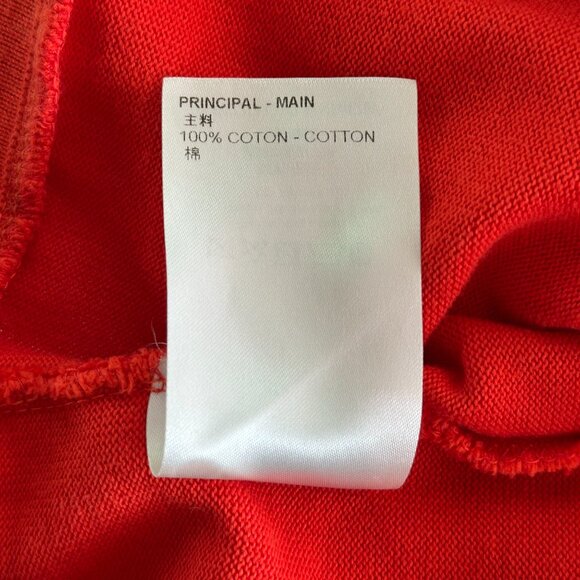 Louis Vuitton Red & White Pin Logo Embroidered T-Shirt - Picture 5 of 5